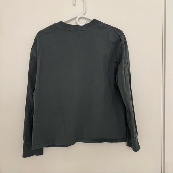 Zara Gray Ribbed Sweatshirt - Picture 3 of 3